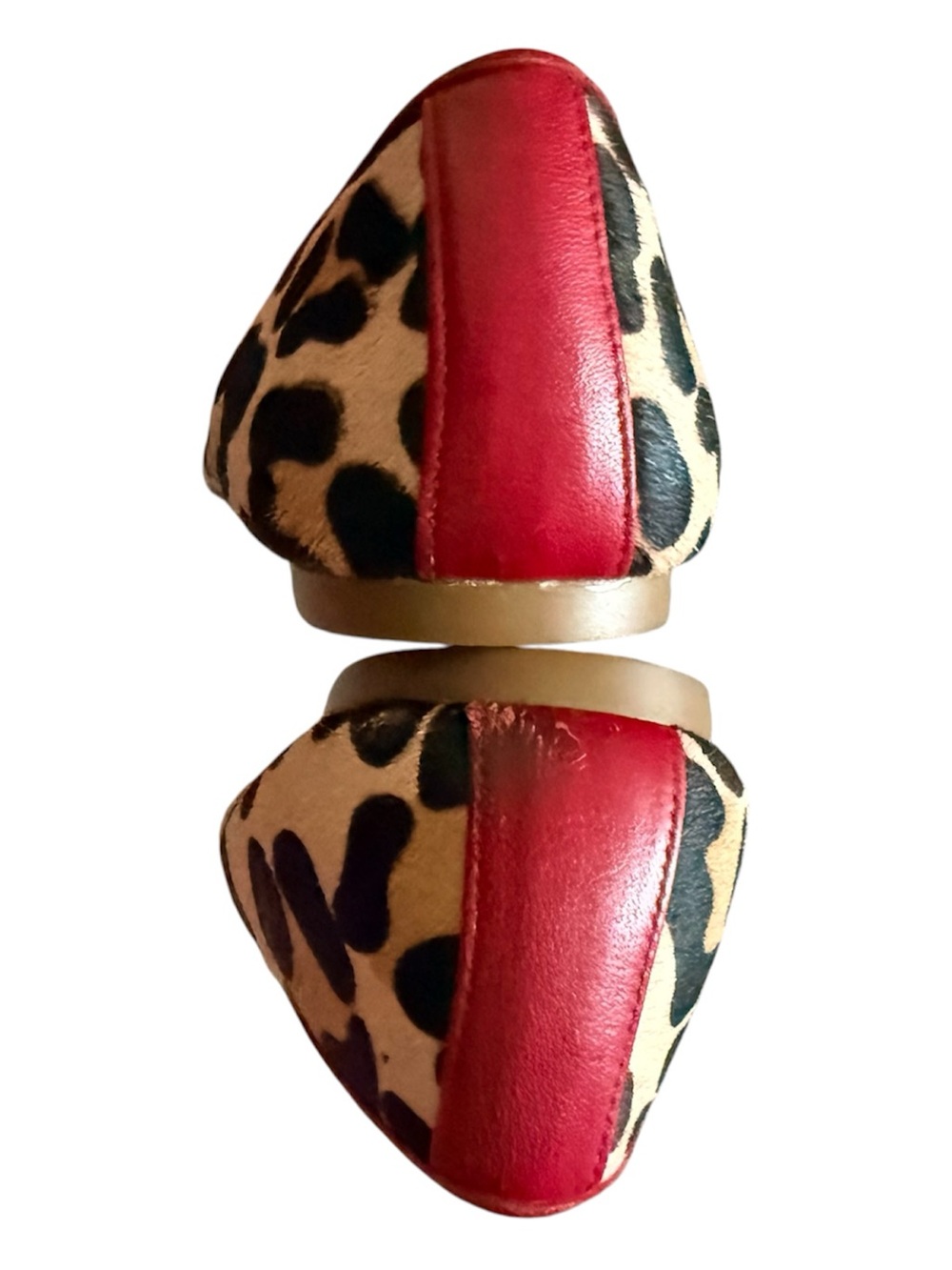 kate spade Leopard Print Ballet Flats with Red Trim - Picture 5 of 5